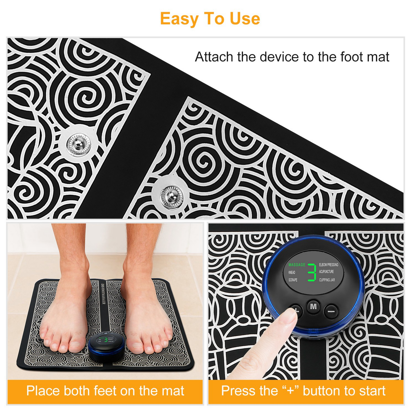 “EMS Foot Massage Pad – Electric Stimulator for Pain Relief”