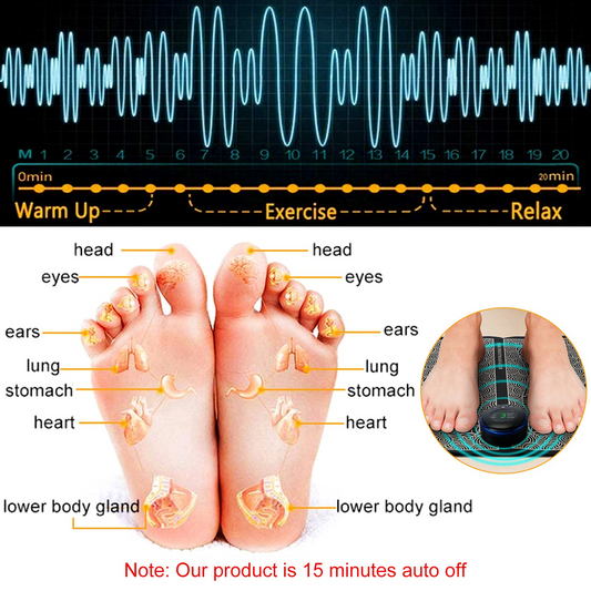 “EMS Foot Massage Pad – Electric Stimulator for Pain Relief”
